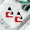 Aretes Maoríes de Estilo Étnico con Bandera de Lágrima Acrílico Estampado Pequeño Aretes Transfronterizos de Nueva Zelanda Acrílico Personalidad