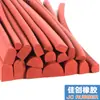 Tira de sellado de espuma tipo D resistente a altas temperaturas, autoadhesiva, adhesivo de una sola cara, tira de sellado tipo D semicircular anticolisión y amortiguadora para gabinetes