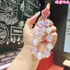 Nova Corrente de Celular com Pingente de Contas Brilhantes em Forma de Diamante, Pingente Feito à Mão com Contas, Enfeite para Pendurar no Carro, Pingente para Bolsa, Corrente de Celular para Menina