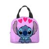 Bolsa de almuerzo con diseño de estrella de Stitch, lonchera de dibujos animados de Stitch para bebé, bolsa de picnic de papel de aluminio, lonchera portátil, bolsa de hielo