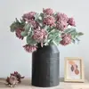 Flores Artificiales Estilo Europeo Flox Terciopelado Ramo de Flores Falsas Flores Secas Decoración Vintage para el Hogar Adornos para Salas de Muestra Venta al por Mayor Transfronteriza