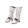 Botas para Mujer Talla Extra Grande Europeas y Americanas de Amazon, Zapatos de Mujer de Tacón Alto para Otoño e Invierno, Talla 40-50, Botas de Piel, Tacón de Aguja, Botas de Moda sin Cordones para Mujer