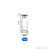Vial Transparente de 10 ml con Tapa de Presión, Ampolla Ámbar, Solución Original de Polvo Liofilizado, Frasco de Empaque de Prueba, Vial Moldeado de Vidrio