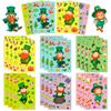 6 Hojas por Paquete, St Hecho a Mano. Día de San Patricio Bricolaje Estilo Lindo Interactivo Padres e Hijos Pegatinas de Cambio de Rostro de Bebé