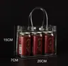 Saco de presente transparente de fábrica saco plástico PVC bolsa de mão mão presente presente de aniversário embalagem de saco de casamento atacado