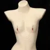 Corrente de peito multicamadas com pingente de cereja, única e sexy, para mulheres, corrente de peito sexy, acessório para festa em boate, pinças de mamilo da moda e versáteis