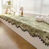2025 Nueva Alfombra Chenille Estilo Francés para Ventana de Bahía, Adecuada para Todas las Estaciones, Lavable a Máquina, Funda Antideslizante para Repisa de Ventana y Balcón, Cojín de Asiento