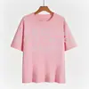 [Camiseta de algodón talla europea] Elegante de diseñador de nicho color liso manga corta corte tridimensional perfil micro uso diario de alta gama