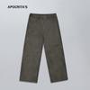 Pantalones Casuales Retro Americanos APO para Hombre Pantalones Rectos Sueltos Tendencia Joker Sentido Avanzado Pantalones Sucios