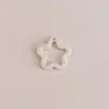 Colgante Estrella de Cinco Puntas Calada Color Sólido/Transparente Acrílico Colgante Accesorios para Joyería Hecha a Mano DIY Llavero Colgante para Bolsa