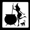 Plantilla hueca de HALLOWEEM feliz de Amazon transfronteriza, plantilla de flor para pintar con spray de Halloween