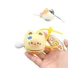 Colgante de Madera de Pez Golpeador de Mascota Creativo Lindo, Divertido Descompresión, Juguete Pequeño Portátil para Niños, Lindo Colgante para Mochila Escolar