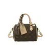 Bolso Boston Vintage de Lujo Ligero para el Trabajo, Bolso Almohada Estampado Retro para Mujer, Bolso de Hombro Cruzado Individual