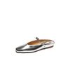 Zapatillas Súper Suaves Estilo Perezoso Francés Simple de Tacón Bajo para un Pie con Punta Media Taza 2025 Primavera de Piel de Cabra Talla Grande 34-43
