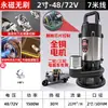 Bomba Sumergible DC Sin Escobillas Especial para Coche de Batería 48V60V72 Volt Riego Agrícola Bombeo Gran Flujo Artefacto de Riego