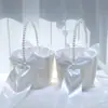 176 Cesta Feliz Celebração de Casamento Cesta de Flores Estilo Ocidental Flor de Casamento Flor para Crianças Cesta de Flores Pequena de Mão Cesta de Flores Pequena Pérola Branca