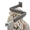 Estante plegable para secar ropa poste retráctil para secar estante de secado de ropa estante de secado de pared plegable moderno minimalista sin clavos