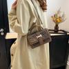 Bolso de hombro pequeño cuadrado, estilo retro, moderno, de gran valor, personalizado, con estampado, moderno, sencillo y portátil, para uso diario, 2024