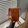 Bolso para Teléfono Popular de Verano Transfronterizo para Mujer 2026 Nuevo Retro Simple Pequeño Bolso Casual de un Solo Hombro Cruzado Bolso para Teléfono