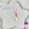 606 Chaveiro Fofo de Cenoura de Coelho de Flor Presente para Melhor Amiga Menina Doce Acessórios Pingente de Mochila Escolar Joias
