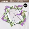 Simulación personalizada flor de glicinia flor artificial enredadera de flores flor colgante decorativa flor de plástico cadena de flores planta de flores cubierta para tubo de aire acondicionado
