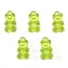Pulseira de Contas com Pingente de Urso Acrílico 11x21mm Pulseira DIY Feita à Mão Acessórios para Joias Kit de Materiais