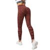 Uau Calças de Yoga Europeias e Americanas Transfronteiriças para Mulheres Estampa de Leopardo Levanta Bumbum Sem Costura Secagem Rápida Respirável Fitness Cintura Alta Apertadas Calças Esportivas