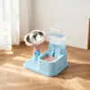 Comedero para gatos Hachimi, cuenco con forma de flor, comedero para gatos de altura ajustable, cuenco de acero inoxidable, dispensador automático de agua de gran capacidad, cuenco para perros
