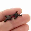 Aretes de Acero Inoxidable Calados de Pingüino, Elefante, Conejo, Dinosaurio, Oveja, Rana, Accesorios para Orejas Personalizados de Moda y Sencillos Venta al por Mayor