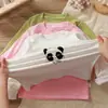 Ropa Infantil Unisex de Primavera y Otoño Camiseta Bebé Elegante Personalidad Infantil Tendencia Estilo Coreano Polar Panda de Dibujos Animados Lindo Camiseta Base