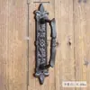 Manija de Puerta de Hierro Fundido Estilo Retro Europeo para Patio Exterior Jardín Puerta de Madera Armario Decorativa Manija de Hierro Pestillo
