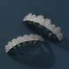 Joyería dental personalizada de Amazon, cobre incrustado con circonita, Grillz de moda para Halloween, tirantes dentales de hip-hop de ocho dientes transfronterizos al por mayor