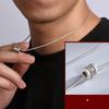 Nuevo Collar con Mantra de Seis Caracteres Moda Masculina Cadena de Hueso de Serpiente Personalizada Collar Estilo ins Colgante Masculino de Cuentas Vintage