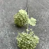 Fabricante de Flores Artificiales para Bodas Verdes Hortensia Verde Rosa Rocío de Golondrina Loto Bola de Cebolla Decoración Suave para Bodas Flor Artificial al por Mayor