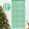 Decoración Navideña Transfronteriza 1*2m Árbol de Navidad Verde Cortina de Puerta de Seda de Lluvia Decoración para Fiesta de Vacaciones, Boda, Cumpleaños Cortina de Puerta