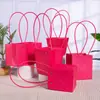 Bolsa tote impermeable con estampado de flores en relieve de diamante multicolor macaron para el Día del Maestro, adecuada para plantas suculentas y plantas verdes
