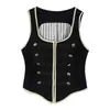 Ins ropa para mujer estilo europeo y americano venta al por mayor traje con adornos chaqueta chaleco 8372262 8372264 800