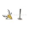 F136 titânio Natal chifre lábio unha zircão lábio unha cross-border G23 liga de titânio corpo piercing jóias em estoque