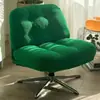 Balcón de Sala de Estar Silla Perezosa Silla Giratoria de Patas Bajas Silla Individual de Ocio Silla Sofá Deweyling Diseño Simple