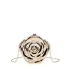 Bolso de Noche Transfronterizo, Bolso de Mano de Moda con Flor de Rosa, Bolso de Acrílico, Bolso de Mano de Gama Alta, Bolso de Hombro, Bolso Cruzado para Mujer