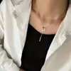 Colar de berinjela novo estilo de verão para mulheres estilo ins frio clavícula elegante simples design de nicho acessórios corrente