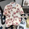 Camisa Havaiana Floral Casual Estilo Tailandês Masculina Feminina Verão Relaxada Songkran Praia Floral Par Camisa Tendência