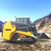 Fabricante de origen de cargadoras compactas T08, montacargas pequeños multifuncionales para remoción de nieve en ranchos, saneamiento y uso en almacenes