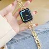 Correa de Metal para Reloj Trébol Adecuada para Apple Watch 10 S11 Samsung Huawei Gt6 22mm Cadena de Metal de Trébol de Cuatro Hojas