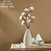 Árbol de Rama de Flor de Ciruelo Artificial Adornos Sala de Estar Ciruelo de Cera Ramas Grandes Bonsái Flores de Seda Decoraciones Ramos Decoración del Hogar Chino Flores Artificiales