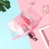 Atacado Guarda-chuva Transparente Manual Pvc 70% de Desconto Guarda-chuva Feminino Estudante Dobrável Guarda-chuva Simples Pode Imprimir Logo de Publicidade