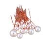 Novia europea y americana adornada con horquilla pequeña de perlas, tocado, vestido, cabello despeinado, belleza en forma de U, 18 horquillas, accesorios de peinado