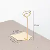 Soporte de Mesa para Tarjeta de Insertar de Metal Restaurante Té de Leche Pantalla de Código QR para Pedir Tarjeta de Código de Pago Tarjeta de Mesa Vertical Plato Producto