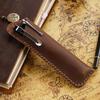 Nuevo Retro Hecho a Mano Piel de Vaca Creativo Regalo Pluma Estuche de Cuero Caja para Pluma Piel de Vaca Simple Estuche para Lápices Cubierta Protectora en Stock
