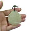 Pingente Redondo com Padrão de Dragão em Escultura de Jade Afegão Natural, Ornamento de Jade, Acessório Colecionável, Pingente de Jade Estilo Chinês, Venda Direta por Transmissão ao Vivo